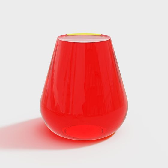 Ruby Wine Glass 3D model