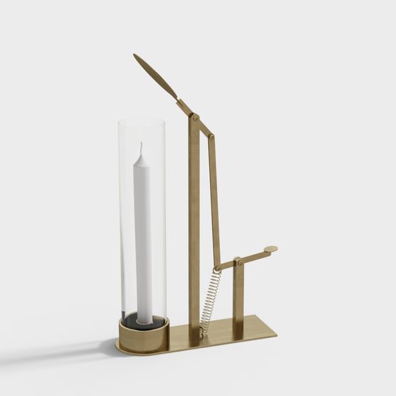 Elegant Candle Holder 3D model