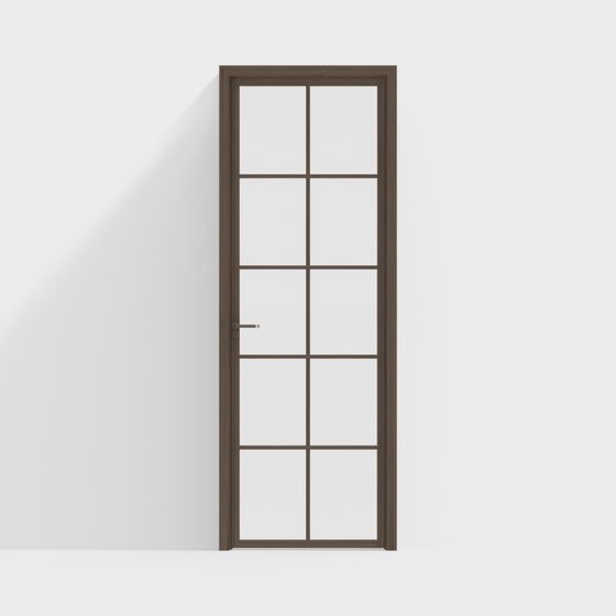 Modern Glass Door 3D model