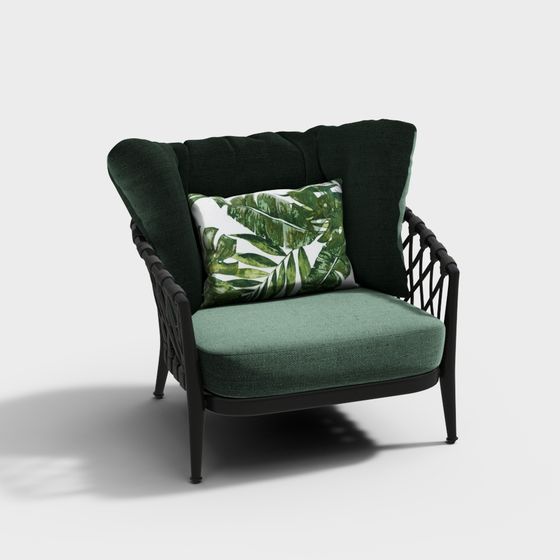 Jungle Chair 3D model - Unique Polygonal Design