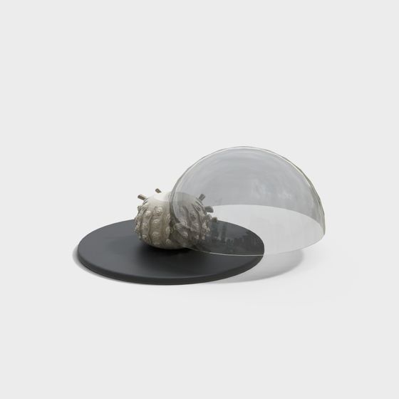 Futuristic Shell 3D model for Creative Projects