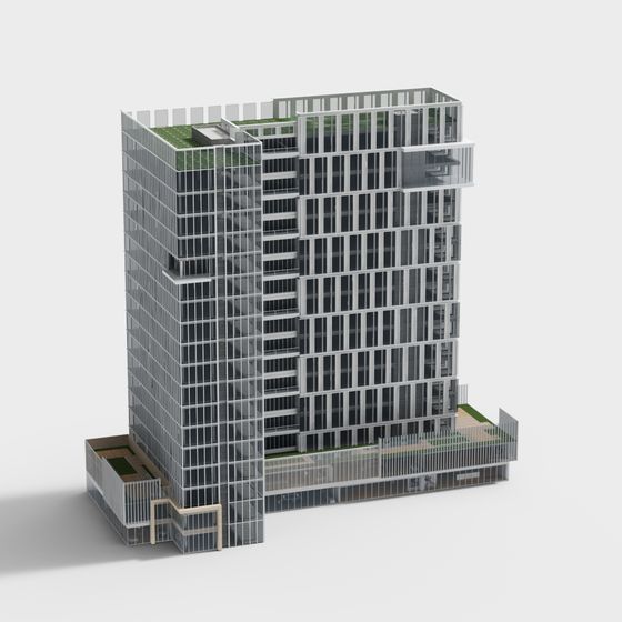 Urban Skyline 3D model