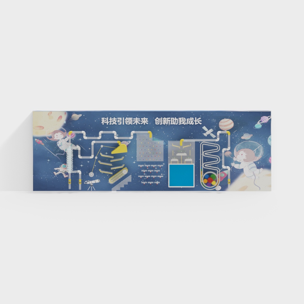 Tường nền phòng học khoa học