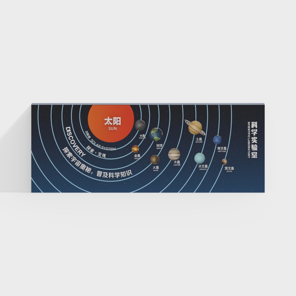 Low Poly Solar System 3D Model