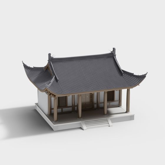 Exquisite East Asian Traditional Architecture 3D model
