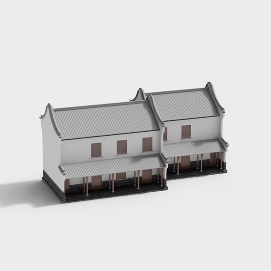 Elegant Traditional Chinese Architecture 3D Model