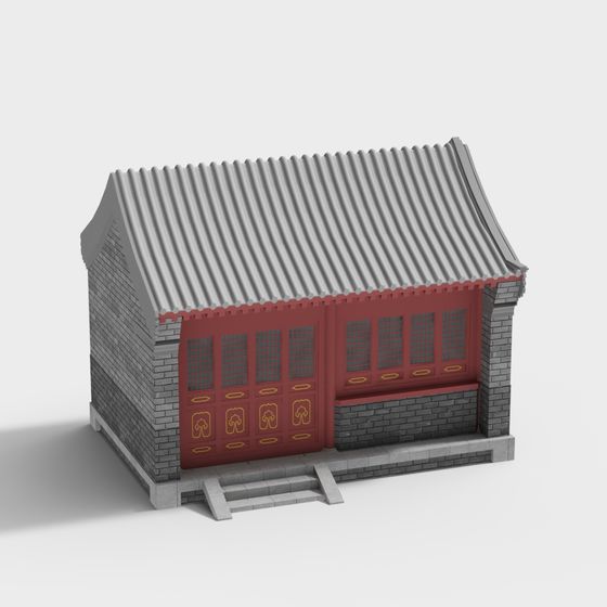 Ancient Chinese Courtyard 3D model