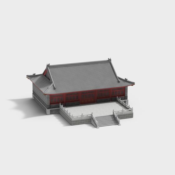 Traditional Chinese Courtyard 3D model for Creative Projects