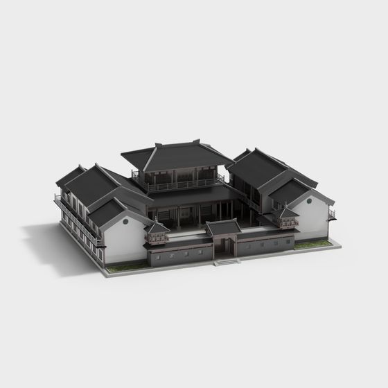 Traditional Chinese Courtyard 3D Model