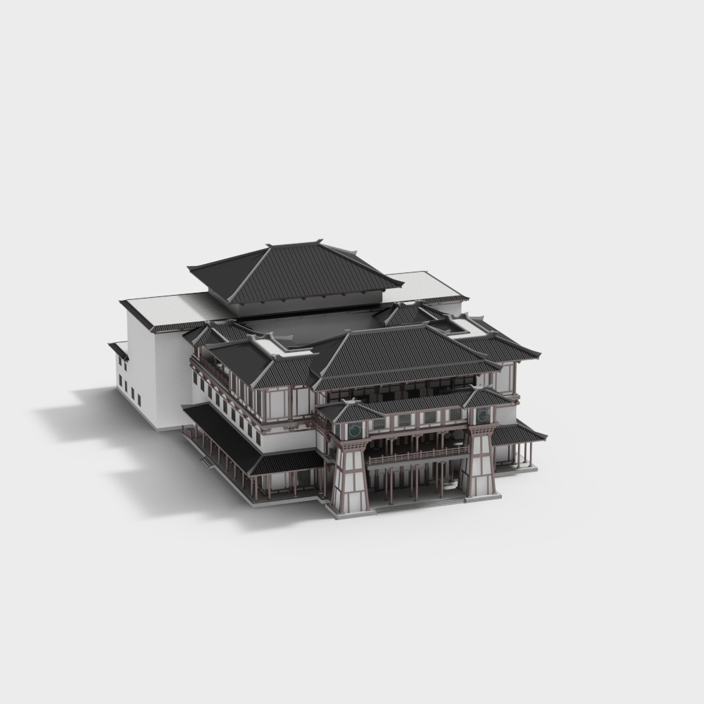 Stunning Traditional Chinese Architecture 3D model