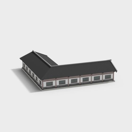 Traditional Eastern Architecture 3D Model