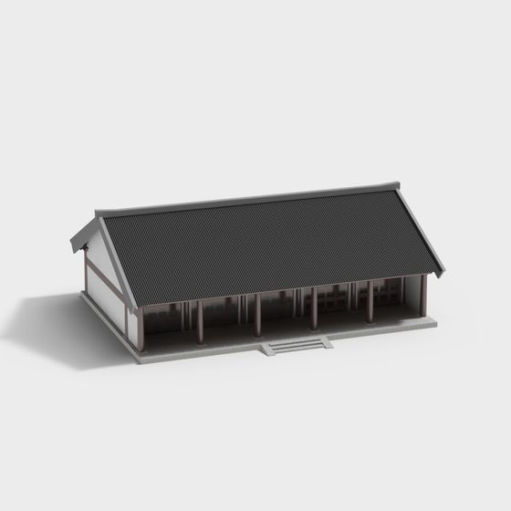Oriental Ancient House 3D model
