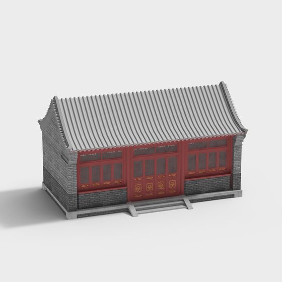 Ancient Chinese Courtyard 3D model