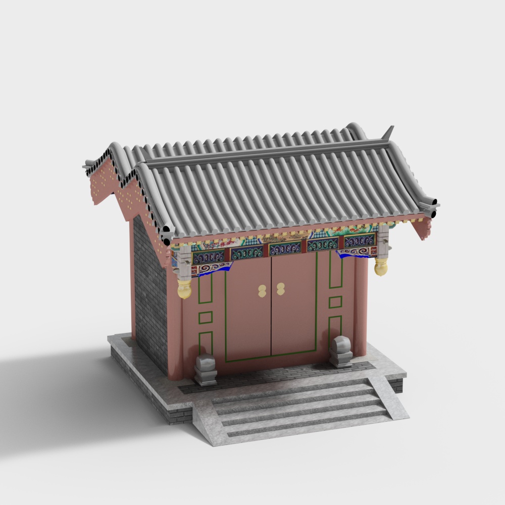Ancient Charm Pavilion 3D model