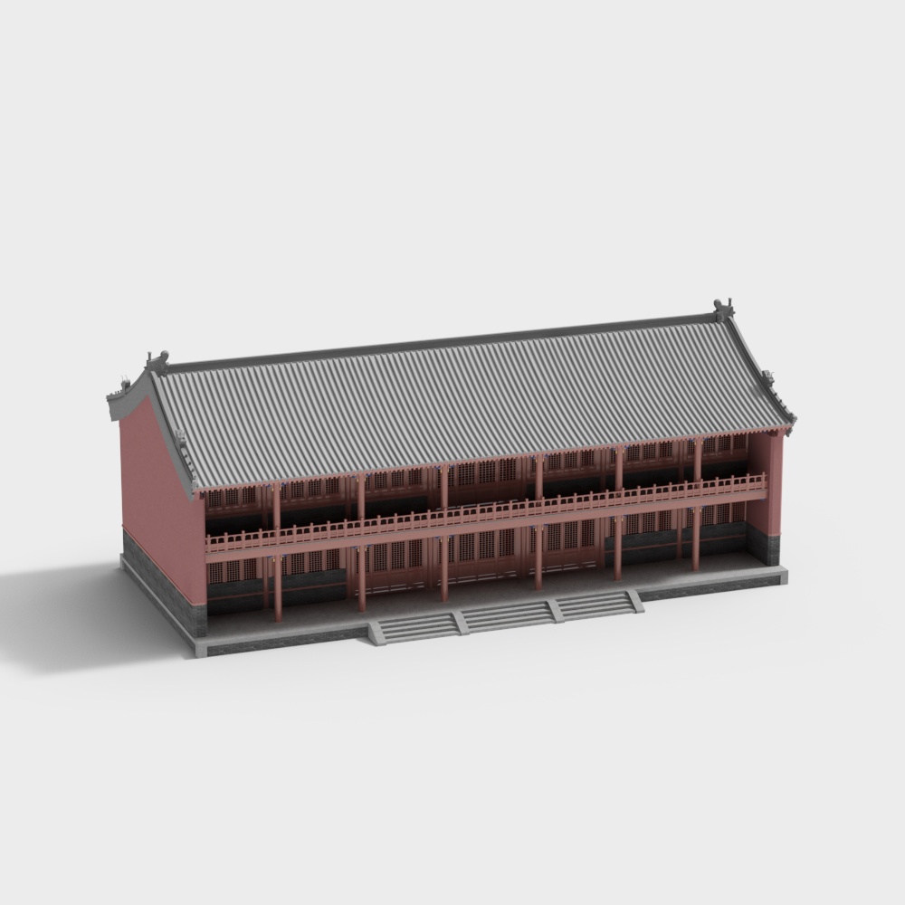 Classic Chinese Courtyard 3D model