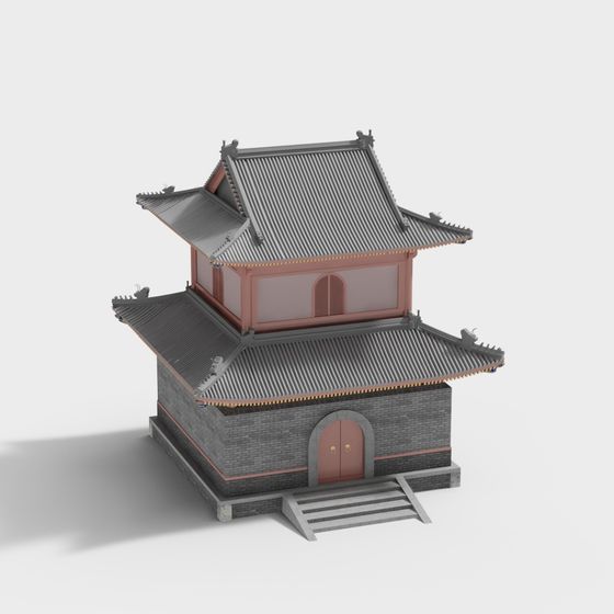 Exquisite East Asian Traditional Architecture 3D model