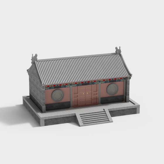 Ancient Charm Courtyard 3D model