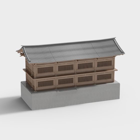 Traditional Japanese House 3D model
