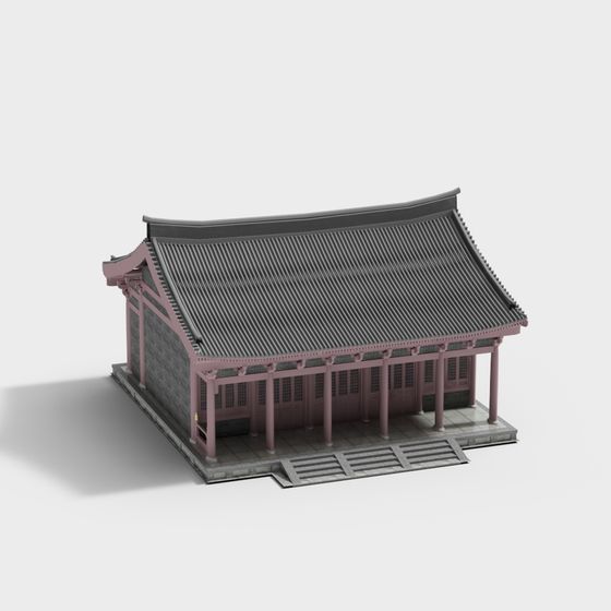 Traditional East Asian Architecture 3D model