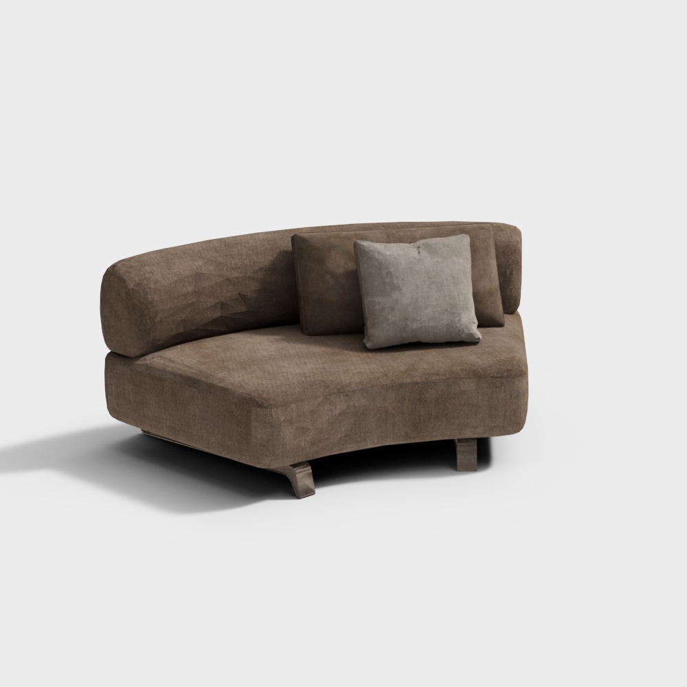 Low-Polygon Style 3D Sofa Model