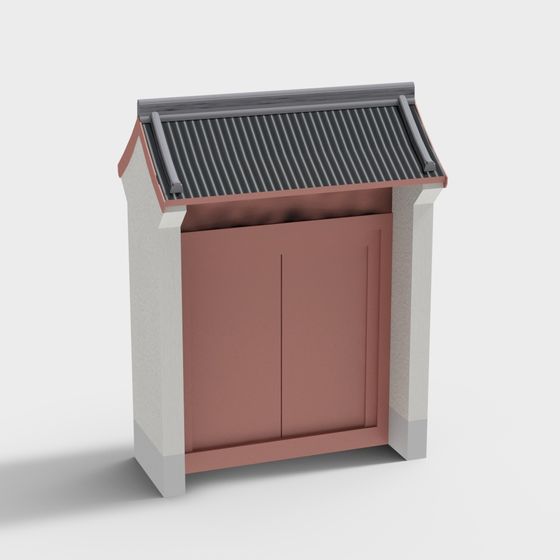 Oriental Cottage Low-Poly 3D model for Cultural Aesthetics