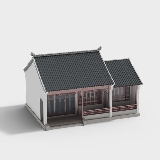Traditional Chinese Style Building 3D model
