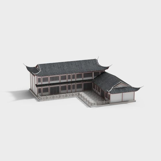 Traditional Chinese Courtyard 3D model