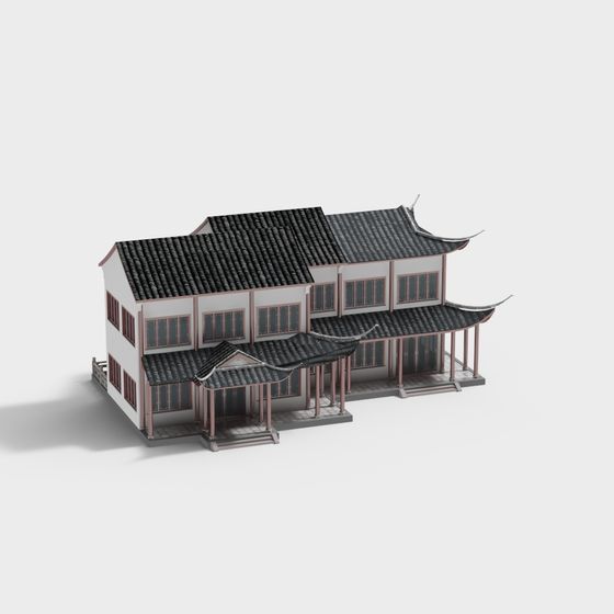 Jiangnan Water Town 3D model for Creative Projects
