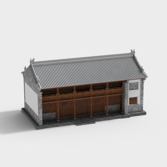Elegant Traditional Chinese Architecture 3D model