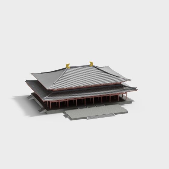 Stunning East Asian Architecture 3D model
