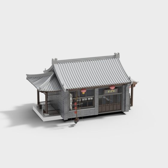 Traditional Eastern Architecture 3D model