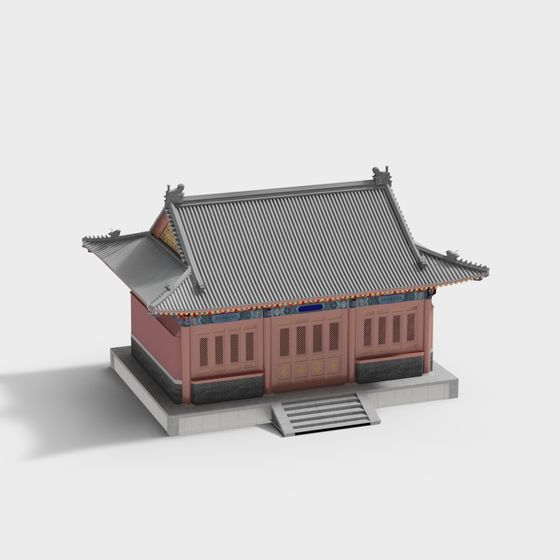 Ancient Charm Pavilion 3D model