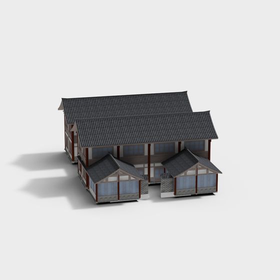 Elegant Traditional Chinese Courtyard 3D model