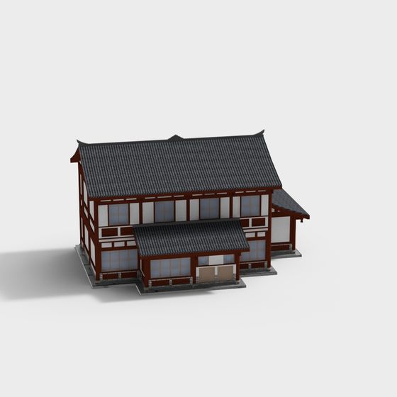 Traditional East Asian Architecture 3D model