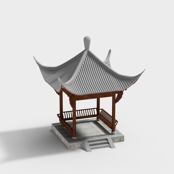 Charming Chinese Pavilion 3D model