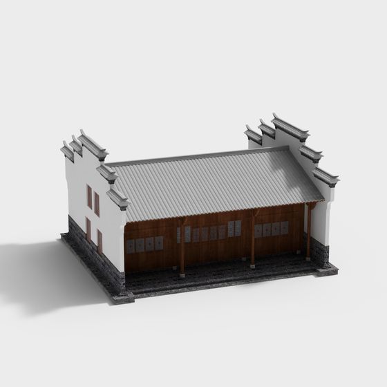 Elegant Traditional Chinese Architecture 3D model