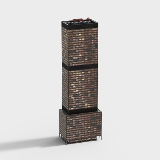 City Light Modern Skyscraper 3D model