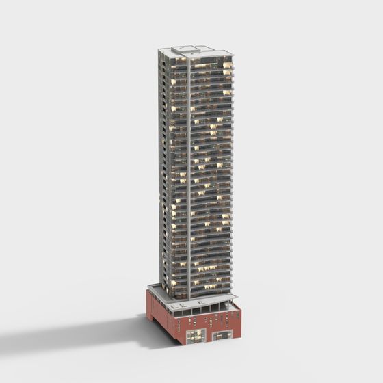 Urban Skyline Tower 3D model