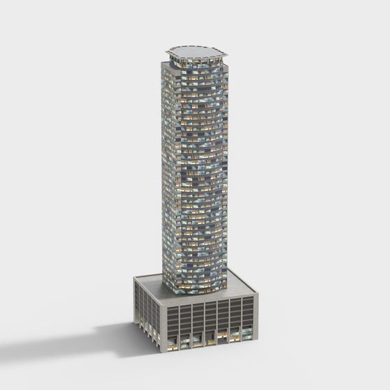 Urban Light Tower 3D model for Creative Projects