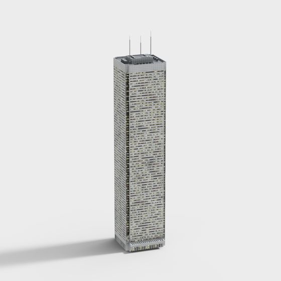 City Peak 3D model - Stunning Urban Skyscraper