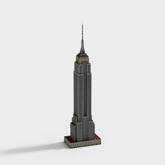 Iconic Empire State Building 3D model