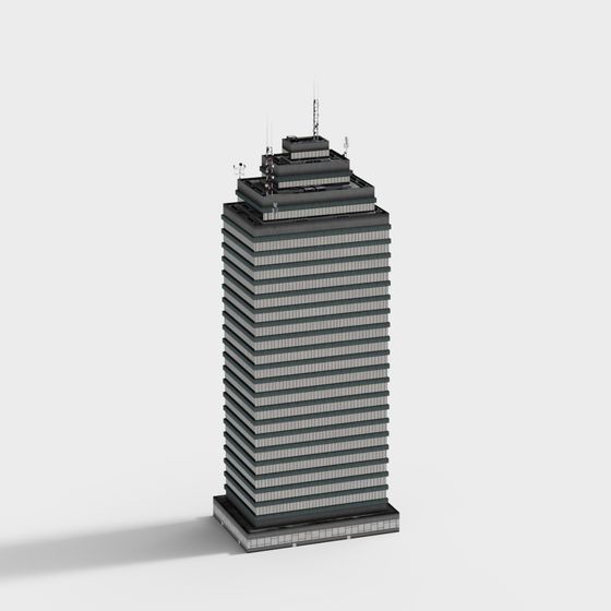 Urban Skyscraper 3D Model for Creative Projects