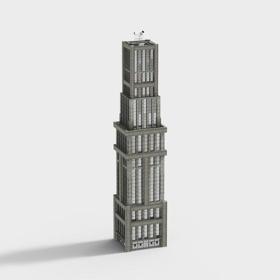 City Tower 3D model – Futuristic Skyscraper Design