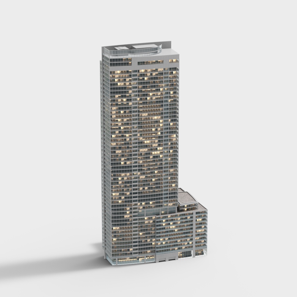 Modern Skyscraper 3D model