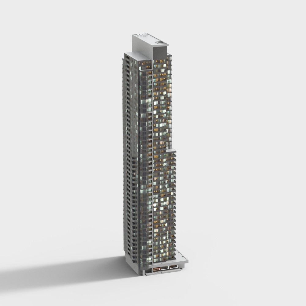 Urban Skyline Tower 3D model
