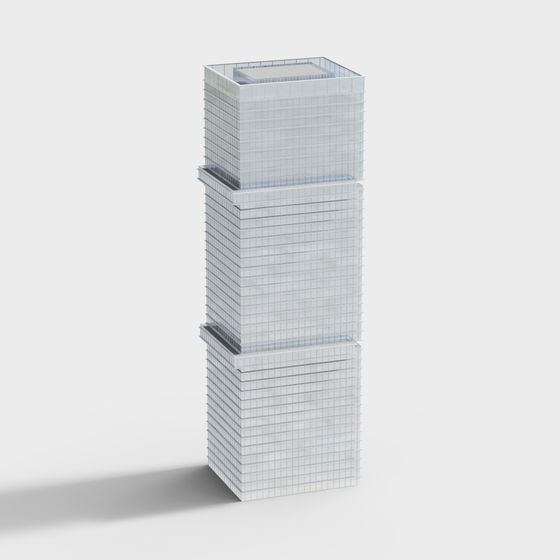 City Light Futuristic Skyscraper 3D model for Creative Projects