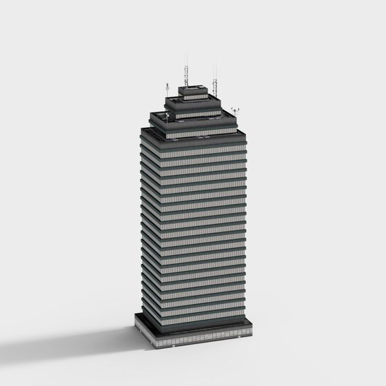 Urban Skyscraper 3D Model for Creative Projects