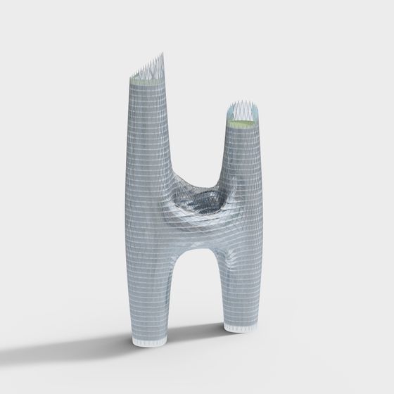 Futuristic Time Column 3D model