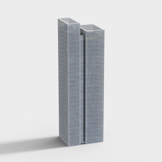 Stunning Twin Towers 3D model for Urban Landscapes