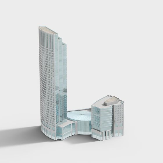 Urban Light 3D model - Futuristic Building Complex